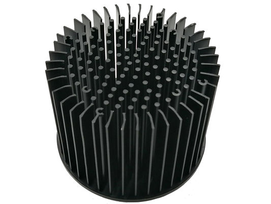 Antykorozyjny okrągły radiator, trwały czarny anodowany aluminiowy radiator