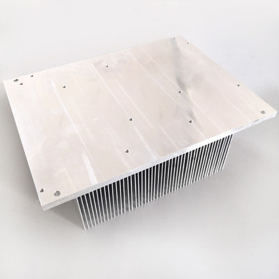 Srebrny praktyczny radiator prostownika, aluminiowe żebra radiatora odporne na rdzę