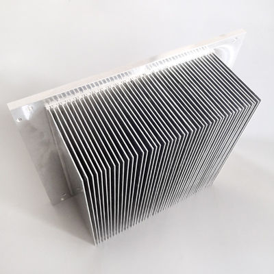Srebrny praktyczny radiator prostownika, aluminiowe żebra radiatora odporne na rdzę