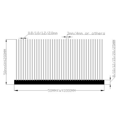 Uniwersalny radiator aluminiowy chłodzony wodą Silver Antirust