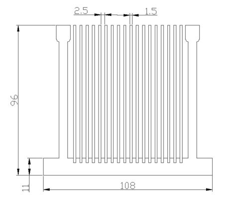 Odporny na korozję anodowany aluminiowy radiator, antykorozyjny aluminiowy profil radiatora
