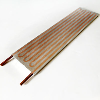 Aluminiowy trwały radiator z miedzianej rurki, uniwersalna zimna płyta chłodzona wodą